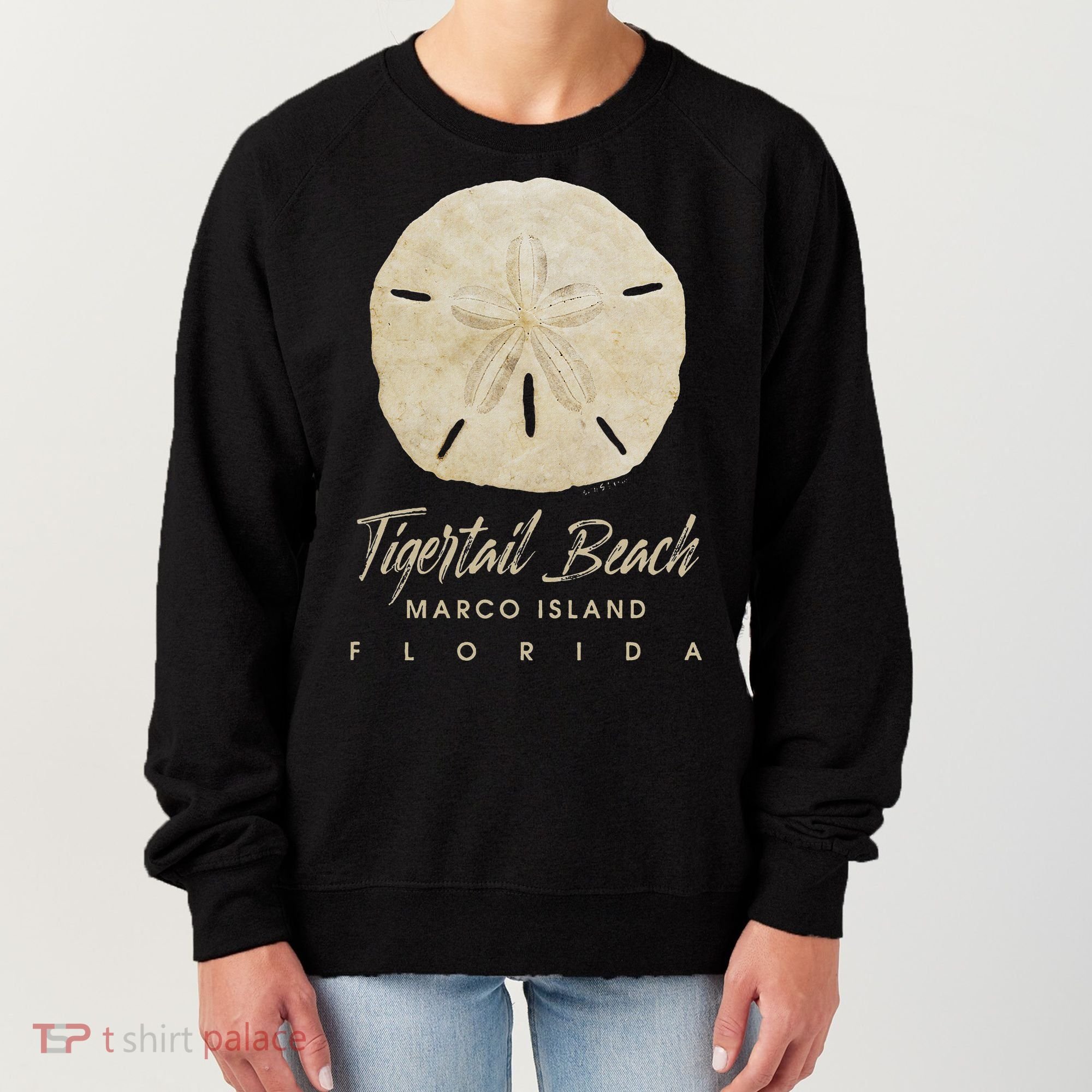 Tigertail Beach Florida Shelling Gift Souvenir Sand Dollar Women's Sweatshirt
