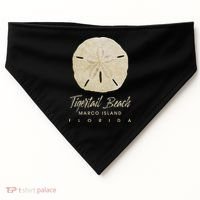 Tigertail Beach Florida Shelling Gift Souvenir Sand Dollar USA-Made Doggie Bandana thumb 0