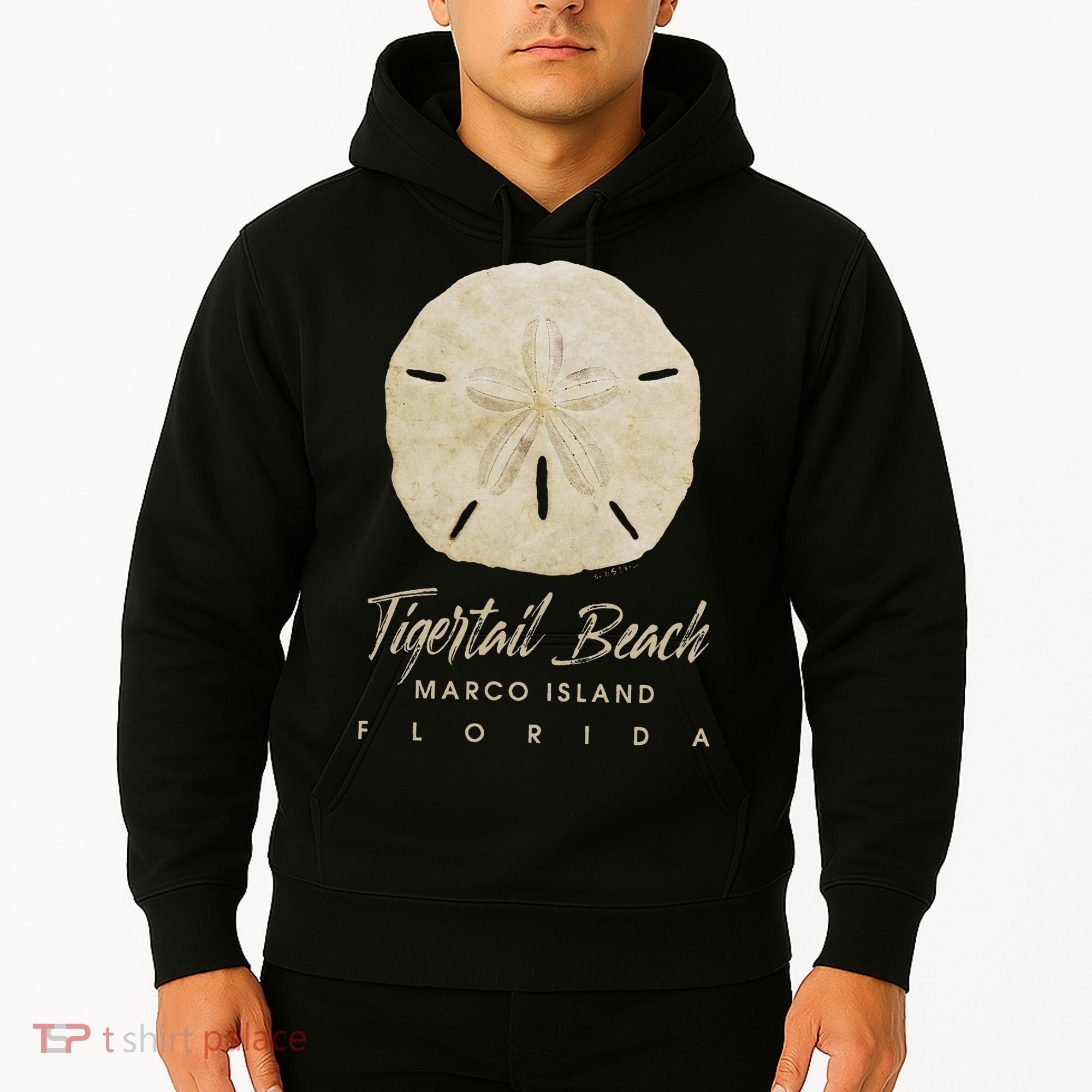 Tigertail Beach Florida Shelling Gift Souvenir Sand Dollar Hoodie