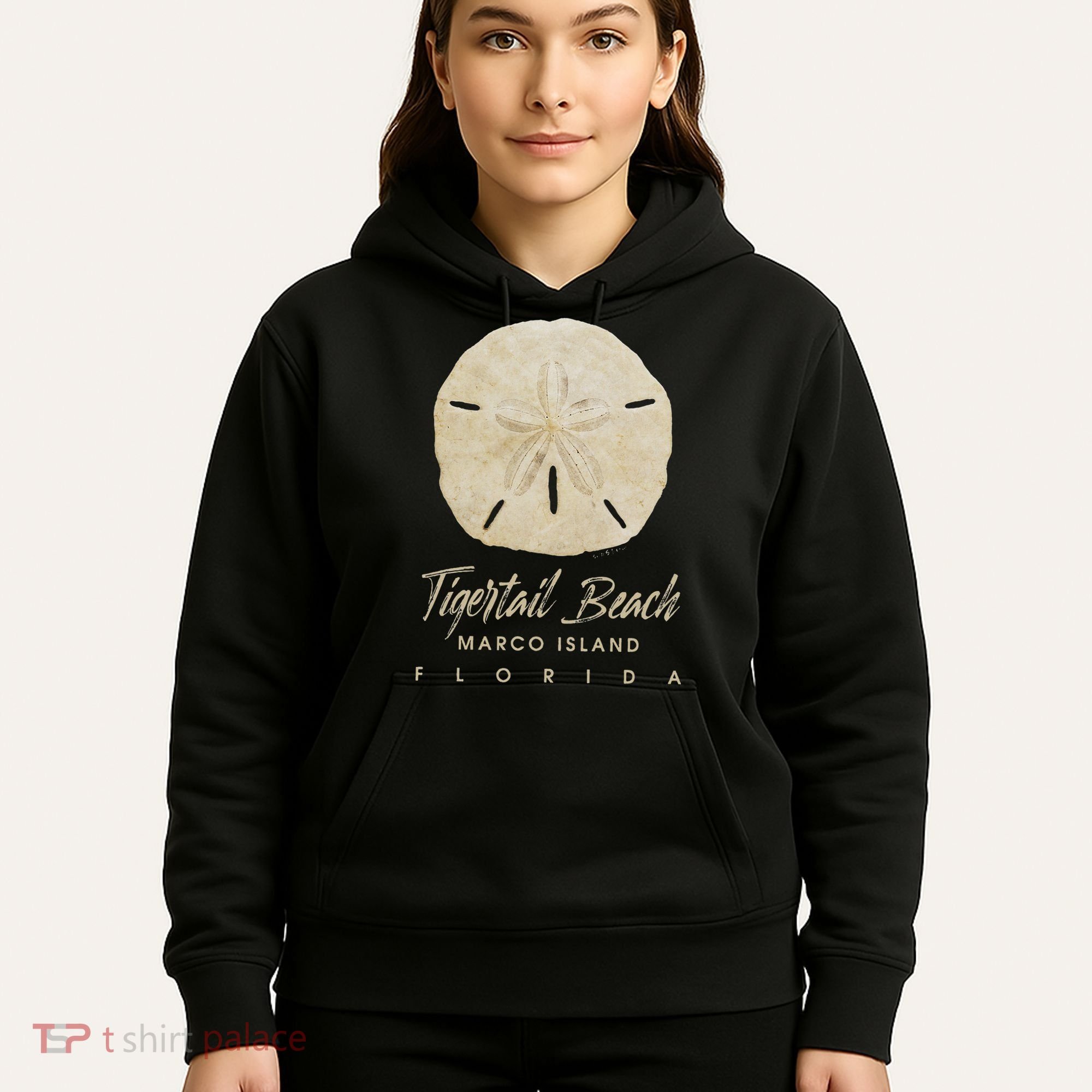 Tigertail Beach Florida Shelling Gift Souvenir Sand Dollar Hoodie