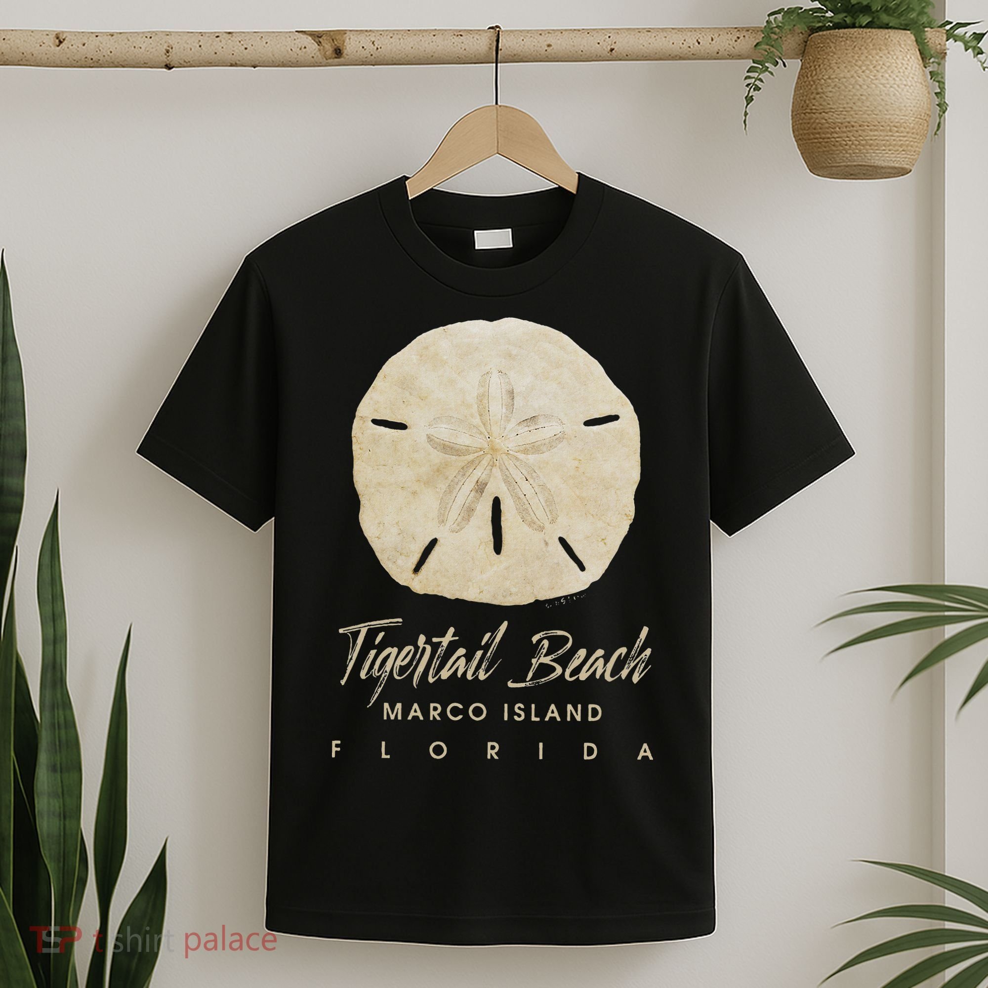 Tigertail Beach Florida Shelling Gift Souvenir Sand Dollar T-Shirt