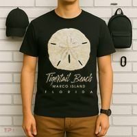 Tigertail Beach Florida Shelling Gift Souvenir Sand Dollar T-Shirt thumb 6