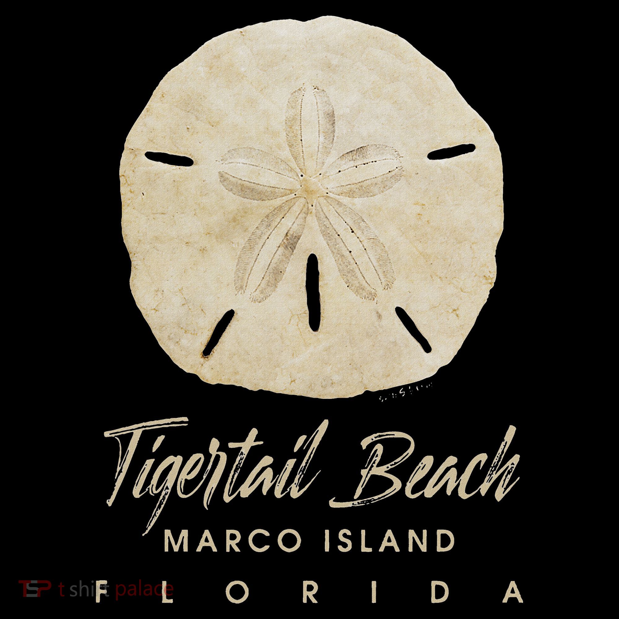 Tigertail Beach Florida Shelling Gift Souvenir Sand Dollar T-Shirt