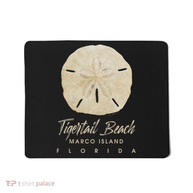 Tigertail Beach Florida Shelling Gift Souvenir Sand Dollar Mousepad