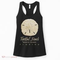 Tigertail Beach Florida Shelling Gift Souvenir Sand Dollar Women's Tank Top thumb 0