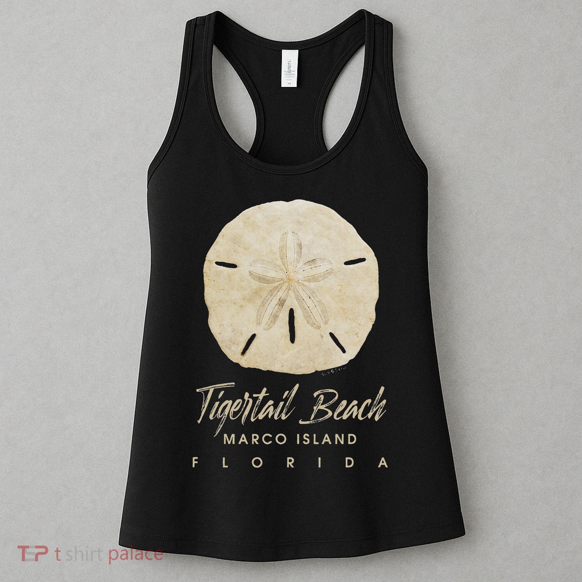 Tigertail Beach Florida Shelling Gift Souvenir Sand Dollar Women's Tank Top