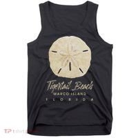 Tigertail Beach Florida Shelling Gift Souvenir Sand Dollar Tank Top thumb 0