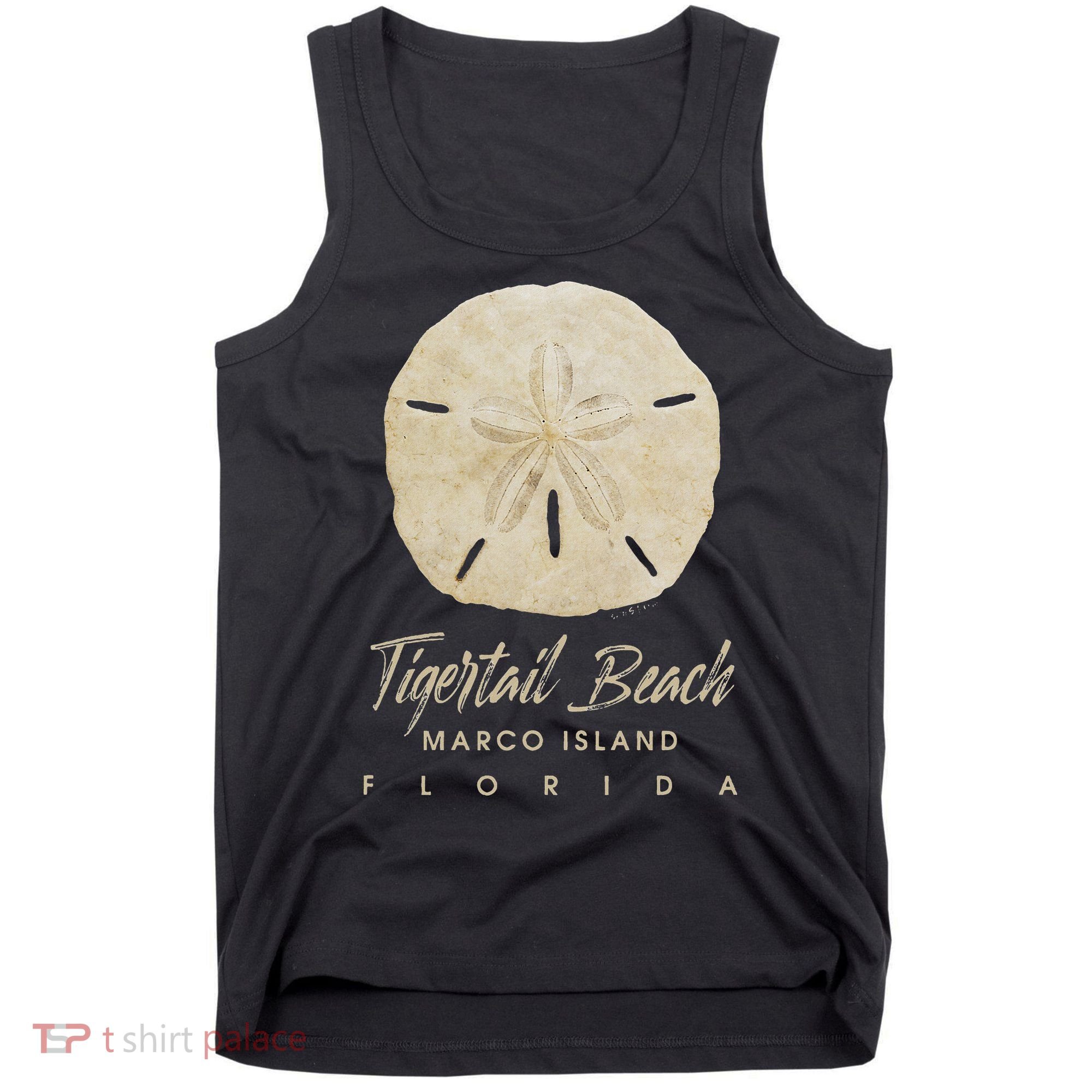 Tigertail Beach Florida Shelling Gift Souvenir Sand Dollar Tank Top