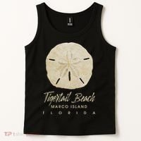 Tigertail Beach Florida Shelling Gift Souvenir Sand Dollar Tank Top thumb 2