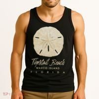 Tigertail Beach Florida Shelling Gift Souvenir Sand Dollar Tank Top thumb 3