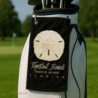 Tigertail Beach Florida Shelling Gift Souvenir Sand Dollar Golf Towel thumb 2