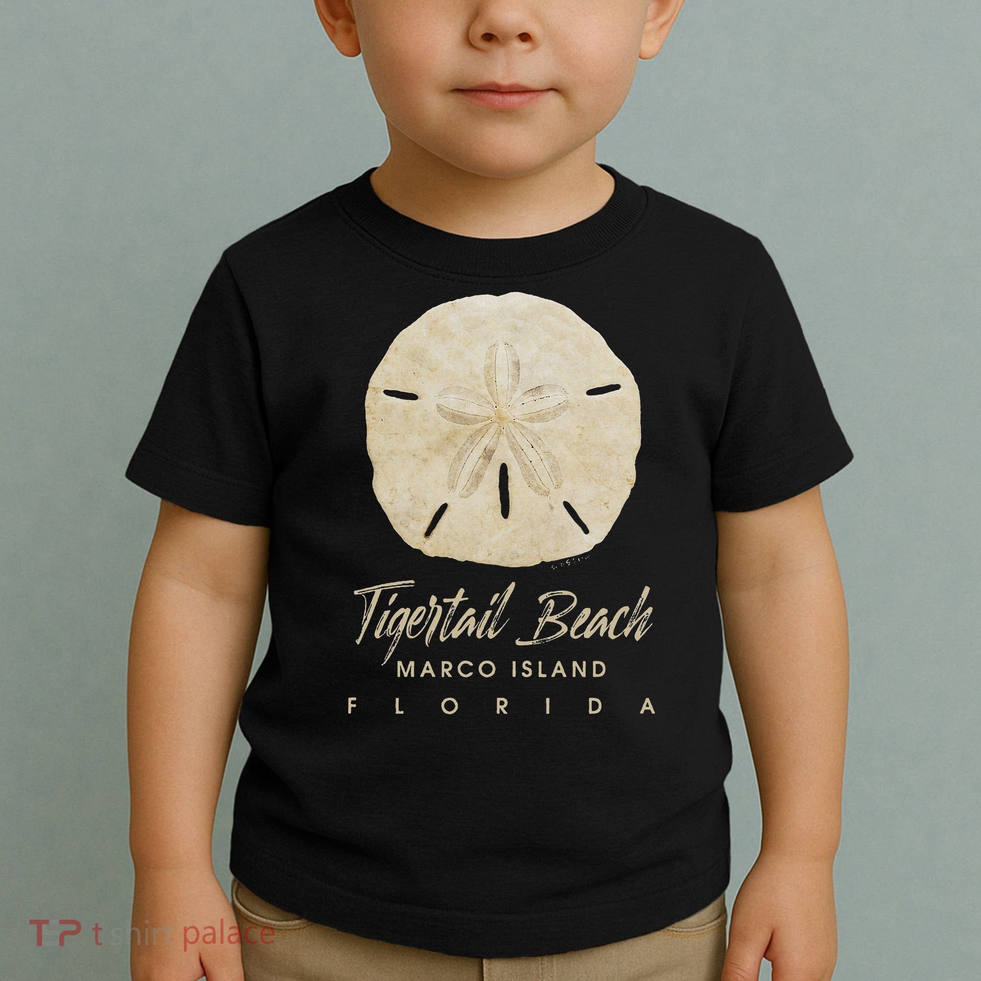 Tigertail Beach Florida Shelling Gift Souvenir Sand Dollar Toddler T-Shirt