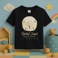 Tigertail Beach Florida Shelling Gift Souvenir Sand Dollar Toddler T-Shirt thumb 3