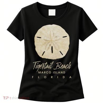 Tigertail Beach Florida Shelling Gift Souvenir Sand Dollar Women's T-Shirt