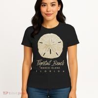 Tigertail Beach Florida Shelling Gift Souvenir Sand Dollar Women's T-Shirt thumb 4