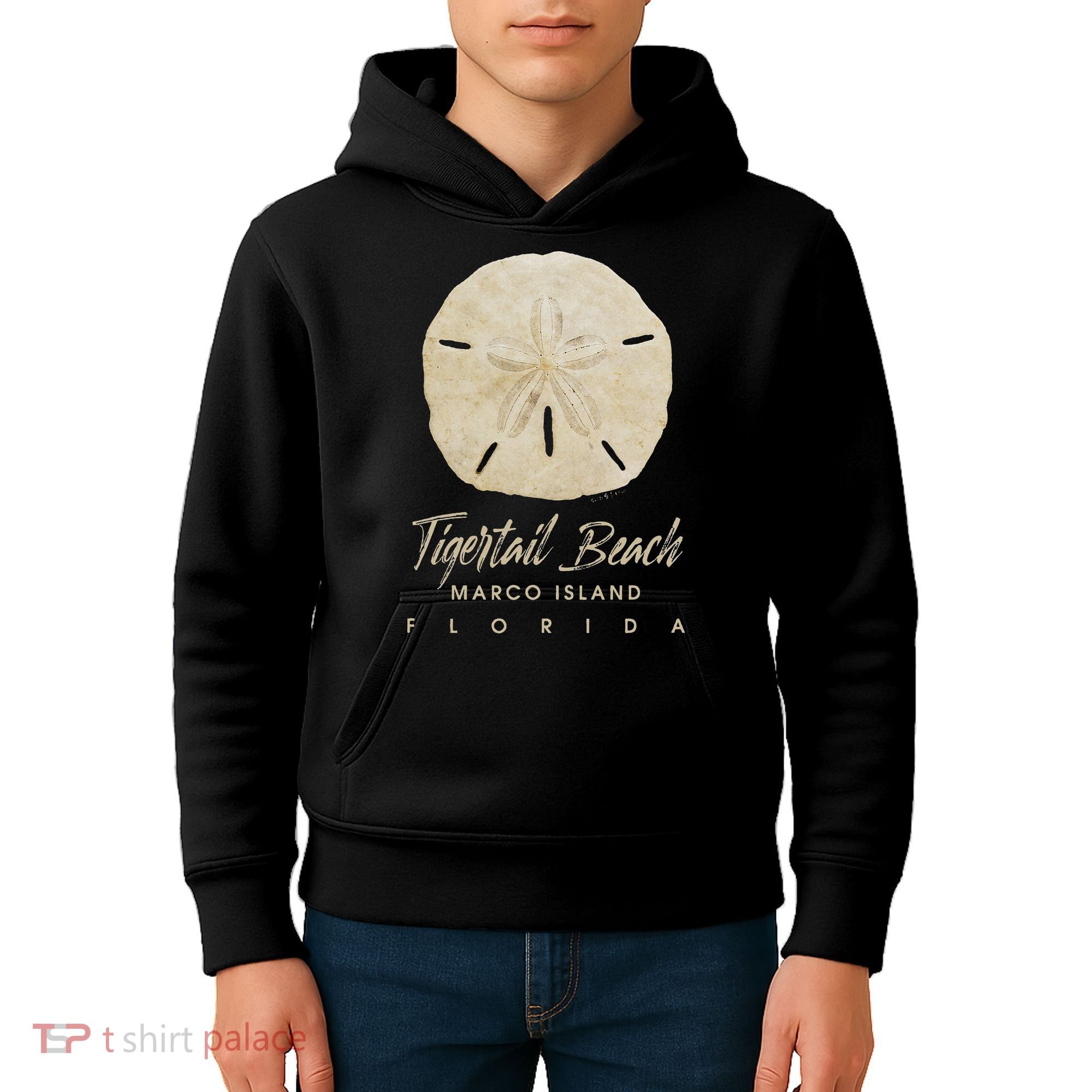 Tigertail Beach Florida Shelling Gift Souvenir Sand Dollar Kids Hoodie