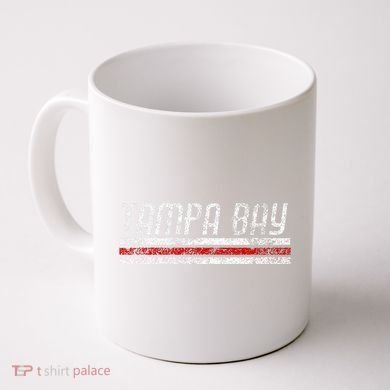 Tampa Bay Florida Retro Vintage Weathered Stripe Throwback Coffee Mug