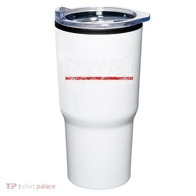 Tampa Bay Florida Retro Vintage Weathered Stripe Throwback Tumbler