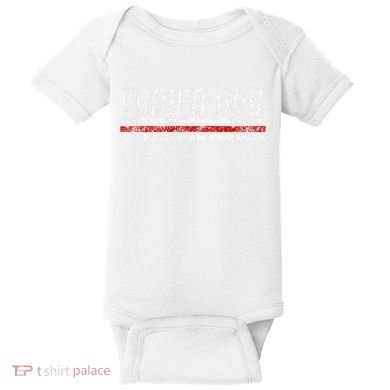 Tampa Bay Florida Retro Vintage Weathered Stripe Throwback Baby Bodysuit