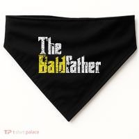 The Baldfather Funny Birthday For Bald USA-Made Doggie Bandana thumb 0