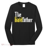 The Baldfather Funny Birthday For Bald Long Sleeve Shirt thumb 0