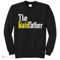 The Baldfather Funny Birthday For Bald Sweatshirt thumb 0