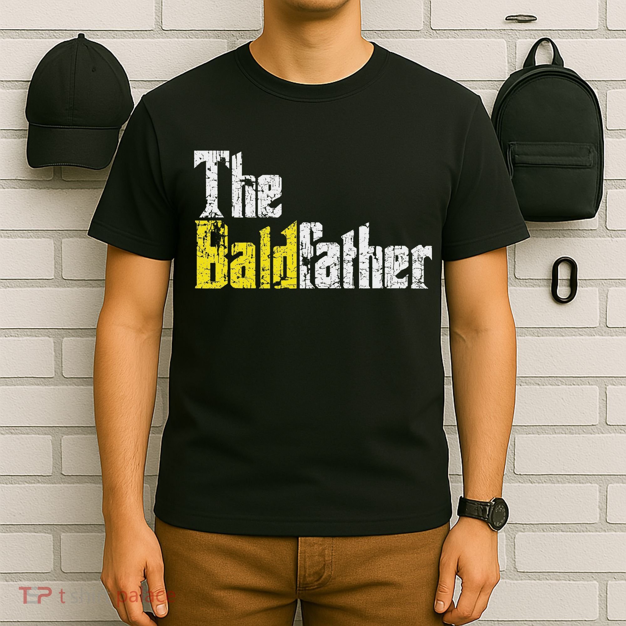 The Baldfather Funny Birthday For Bald T-Shirt