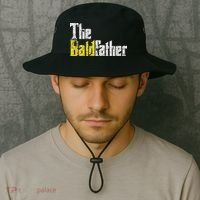 The Baldfather Funny Birthday For Bald Bucket Hat thumb 2