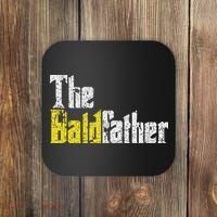 The Baldfather Funny Birthday For Bald Coaster thumb 0