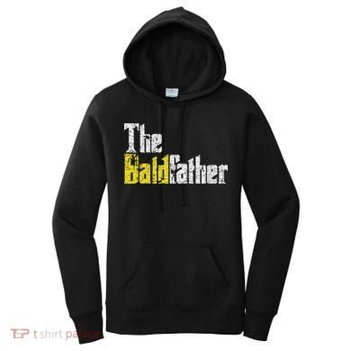 The Baldfather Funny Birthday For Bald Women's Hoodie