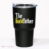 The Baldfather Funny Birthday For Bald Tumbler thumb 0