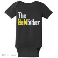 The Baldfather Funny Birthday For Bald Baby Bodysuit thumb 0
