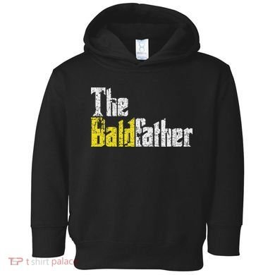 The Baldfather Funny Birthday For Bald Toddler Hoodie