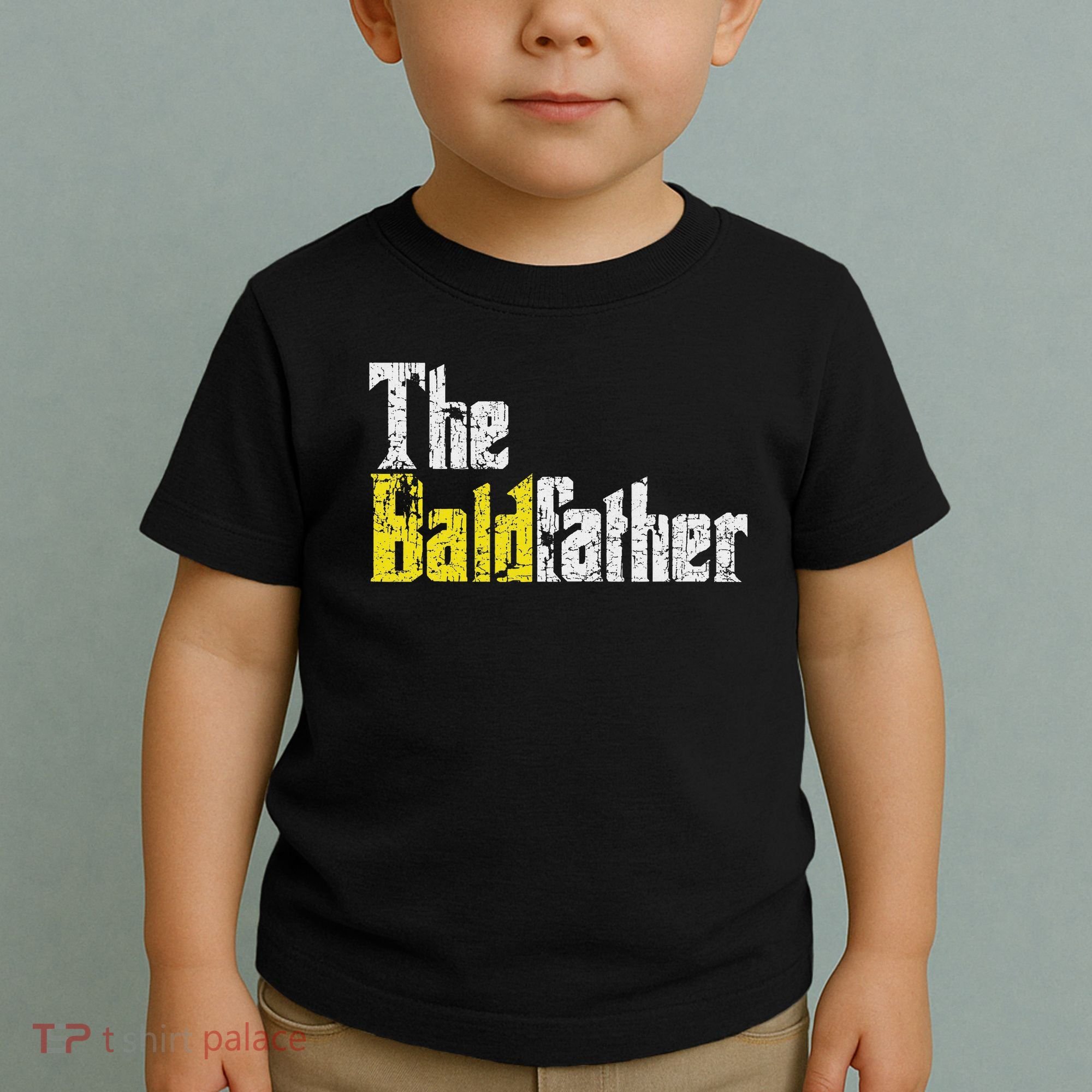 The Baldfather Funny Birthday For Bald Toddler T-Shirt