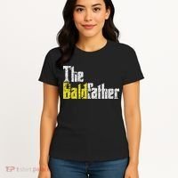 The Baldfather Funny Birthday For Bald Women's T-Shirt thumb 4