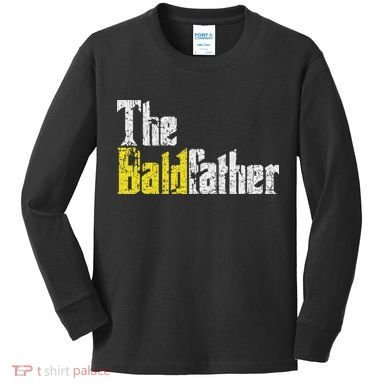 The Baldfather Funny Birthday For Bald Kids Long Sleeve Shirt
