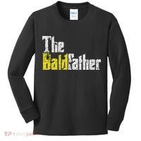 The Baldfather Funny Birthday For Bald Kids Long Sleeve Shirt thumb 0