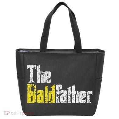 The Baldfather Funny Birthday For Bald Tote Bag