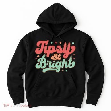 Tipsy & Bright Festive Graphic Hoodie