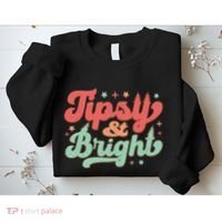 Tipsy & Bright Festive Graphic Sweatshirt thumb 2