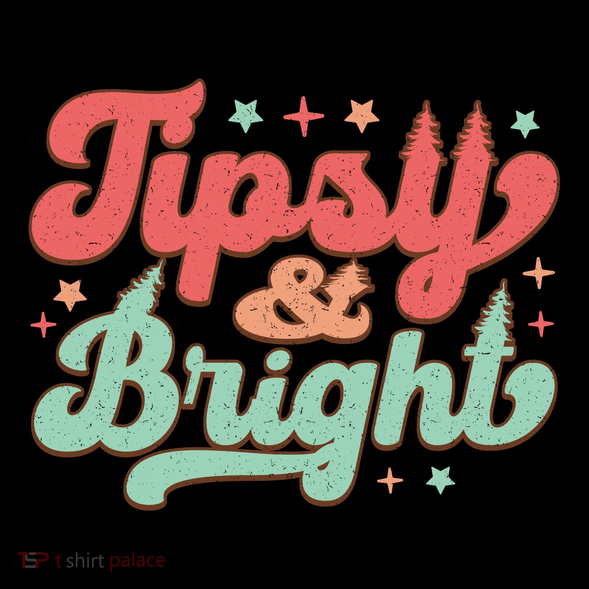 Tipsy & Bright Festive Graphic Sweatshirt