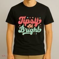 Tipsy & Bright Festive Graphic T-Shirt thumb 3