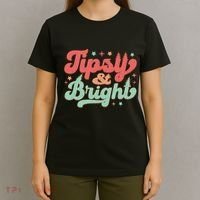 Tipsy & Bright Festive Graphic T-Shirt thumb 4