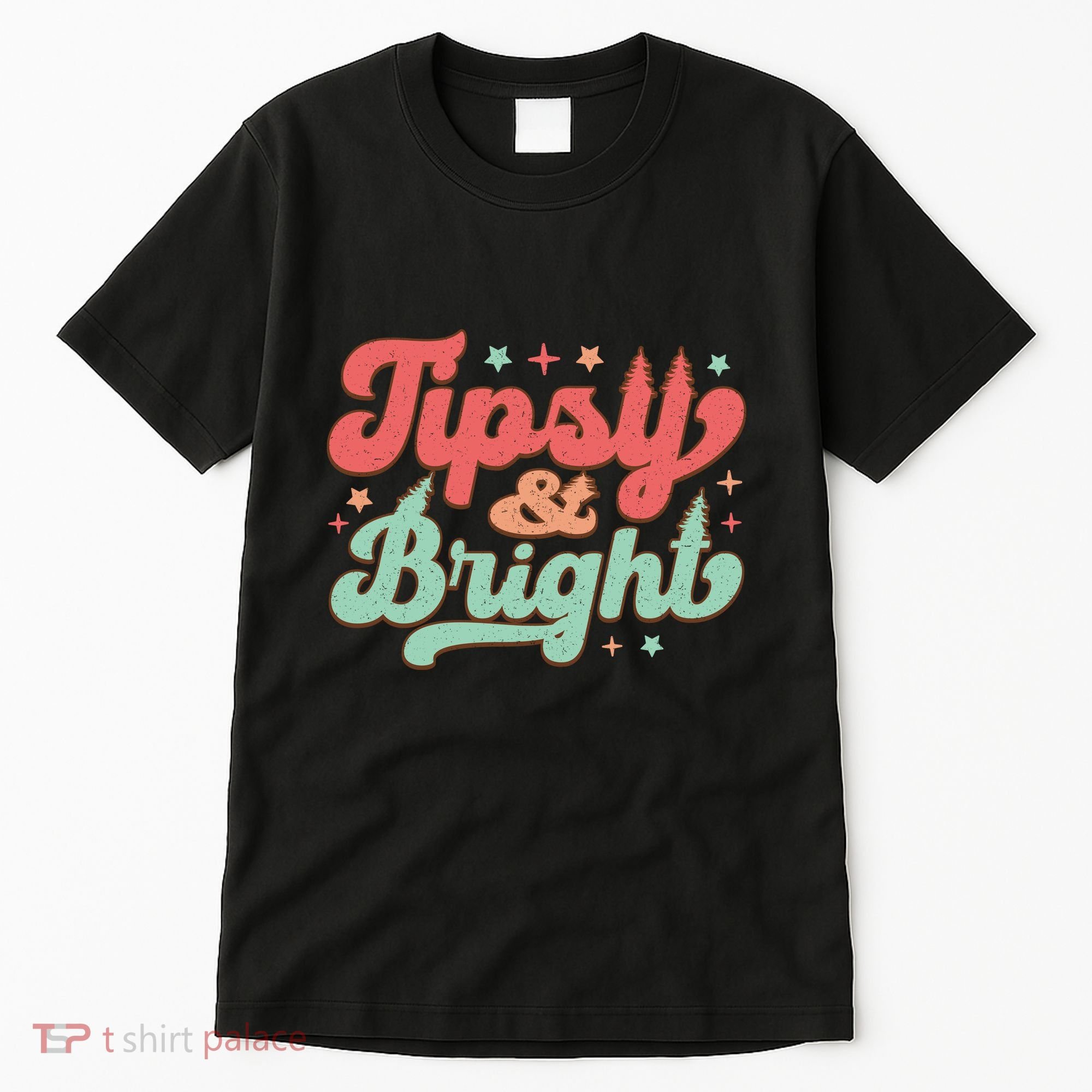 Tipsy & Bright Festive Graphic Tall T-Shirt