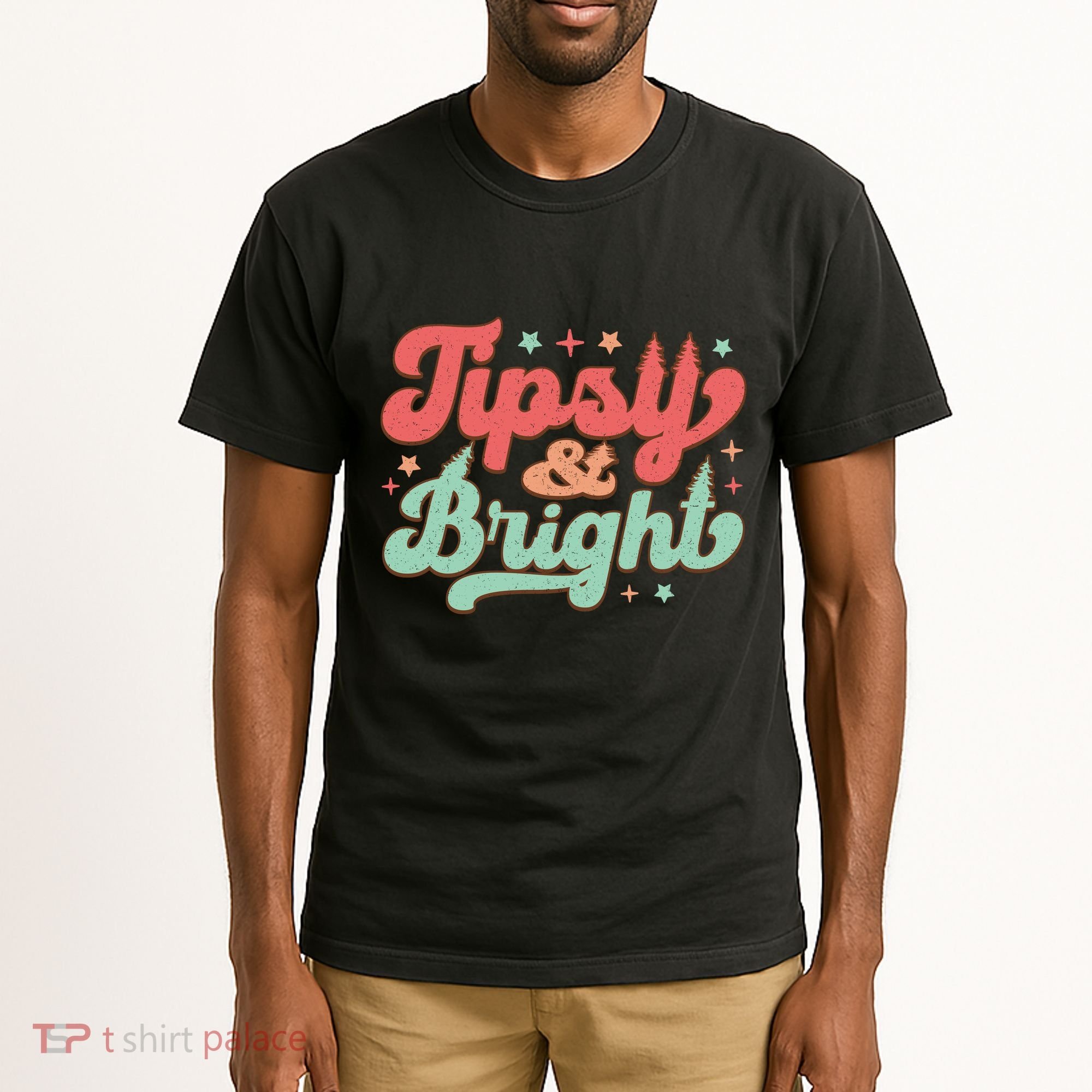 Tipsy & Bright Festive Graphic Tall T-Shirt