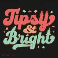 Tipsy & Bright Festive Graphic Bucket Hat thumb 4