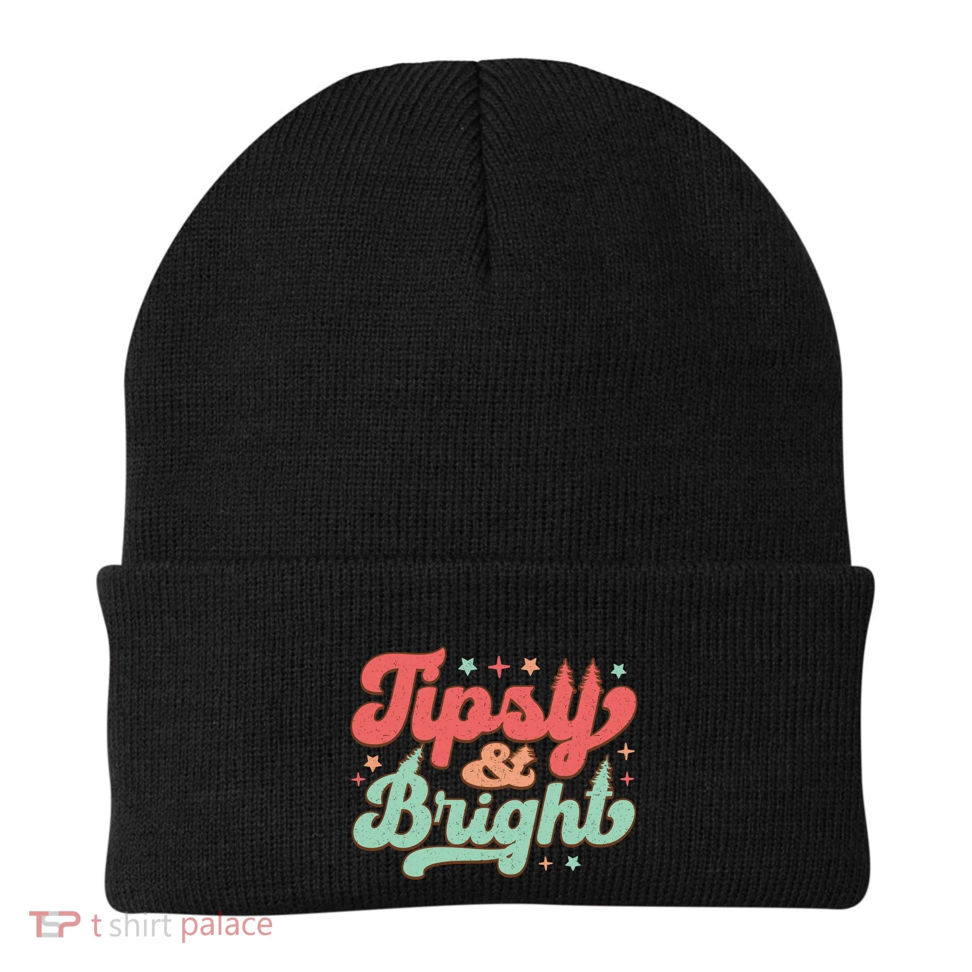Tipsy & Bright Festive Graphic Beanie