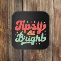 Tipsy & Bright Festive Graphic Coaster thumb 0