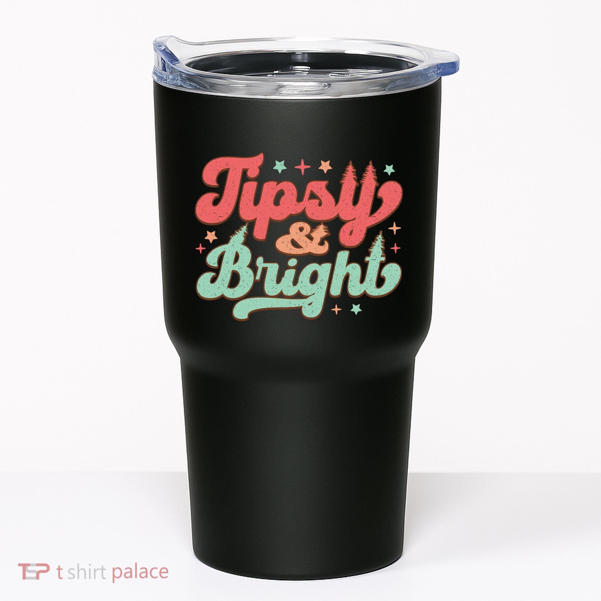 Tipsy & Bright Festive Graphic Tumbler