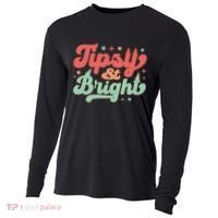 Tipsy & Bright Festive Graphic Cooling Performance Long Sleeve Crew thumb 0